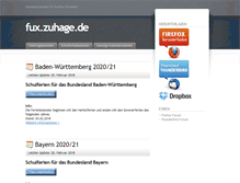 Tablet Screenshot of fux.zuhage.de